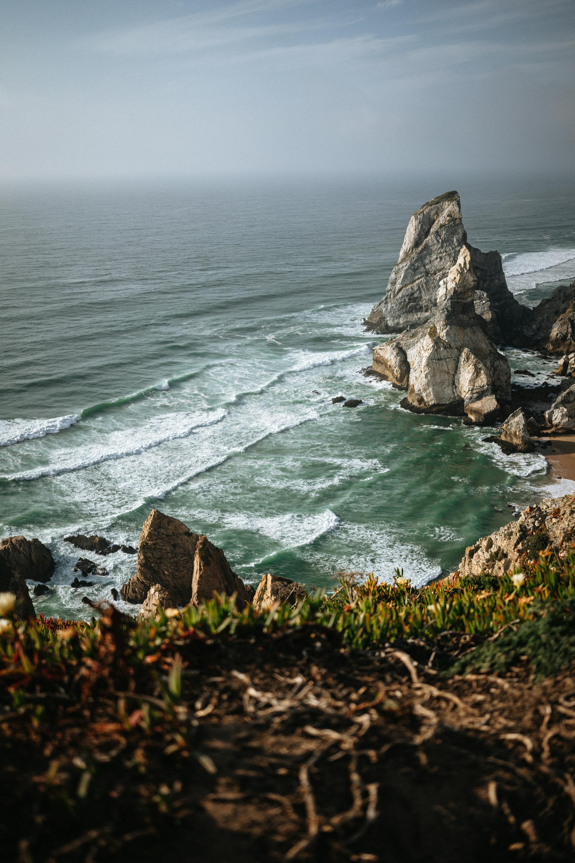 Dramatic Atlantic cliffs near Lisbon
